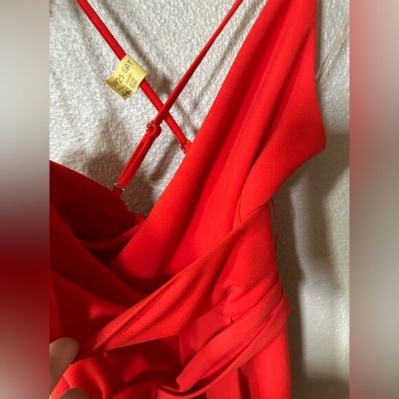 Charlotte Ruse Red/Orange String Pant Suit Size S - Picture 3 of 11